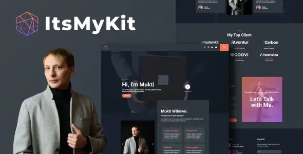 ItsMyKit – Dark Creative Portfolio Elementor Template Kit